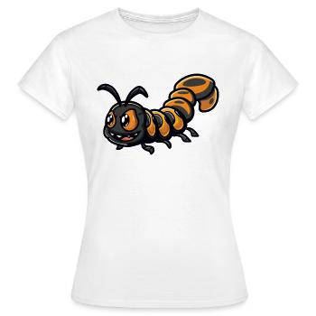 Mille-pattes - T-shirt Femme - blanc - Devant - AI Model Female 172 dark (172cm)