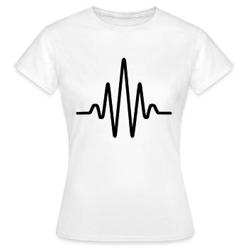 Puls, Herzschlag - Frauen T-Shirt - Weiß - Vorne - AI Model Female 172 dark (172cm)