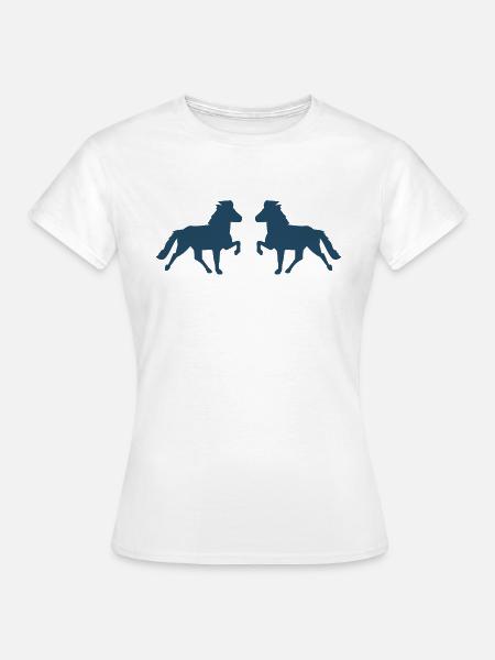 Zwei Tölter - Frauen T-Shirt - Weiß