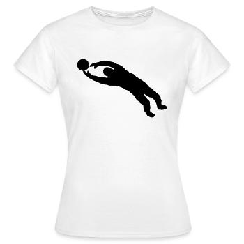 Goal Keeper - Women's T-Shirt - white - Front - AI Model Female 172 dark (172cm)
