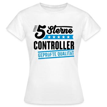 5Sterne Controller - Frauen T-Shirt - Weiß - Vorne - AI Model Female 172 dark (172cm)