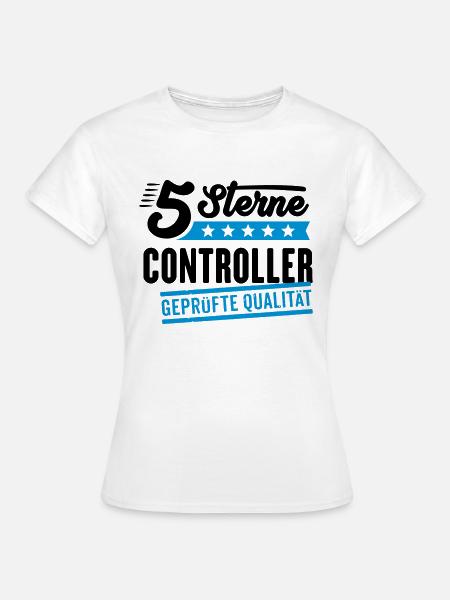 5Sterne Controller - Frauen T-Shirt - Weiß