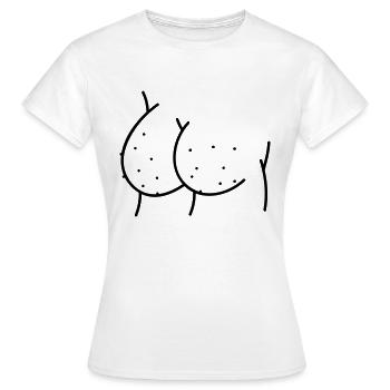 Arsch - Frauen T-Shirt - Weiß - Vorne - AI Model Female 172 dark (172cm)