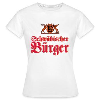 Schwäbischer Bürger - Frauen T-Shirt - Weiß - Vorne - AI Model Female 172 dark (172cm)