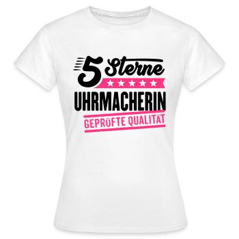 5Sterne Uhrmacherin - Frauen T-Shirt - Weiß - Vorne - AI Model Female 172 dark (172cm)