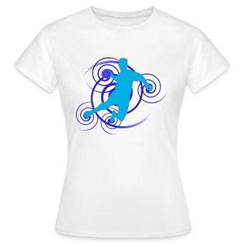 Handball-Design (Wirbel) 07 - Frauen T-Shirt - Weiß - Vorne - AI Model Female 172 dark (172cm)