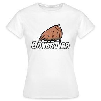 Dönertier - Frauen T-Shirt - Weiß - Vorne - AI Model Female 172 dark (172cm)