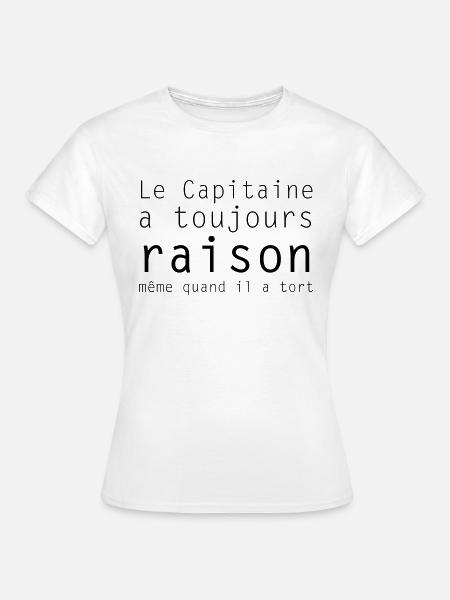 le capitaine - T-shirt Femme - blanc