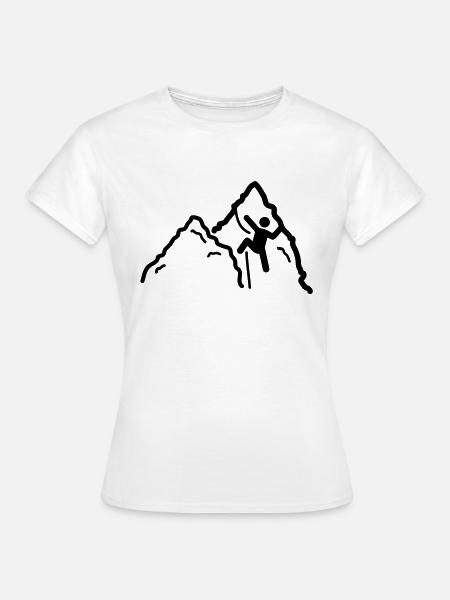 Klettern motiv - Frauen T-Shirt - Weiß