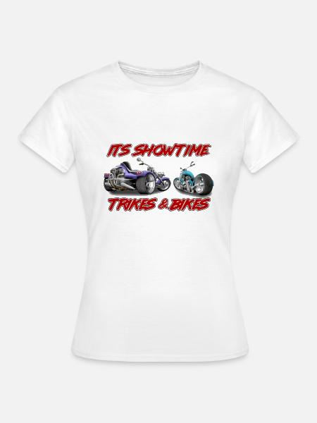 It's Showtime mit Trike und Bike - Frauen T-Shirt - Weiß