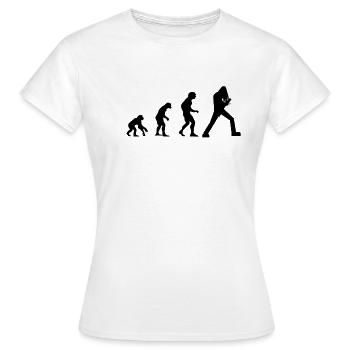 guitare evolution e-guitare e-rock metal - T-shirt Femme - blanc - Devant - AI Model Female 172 dark (172cm)