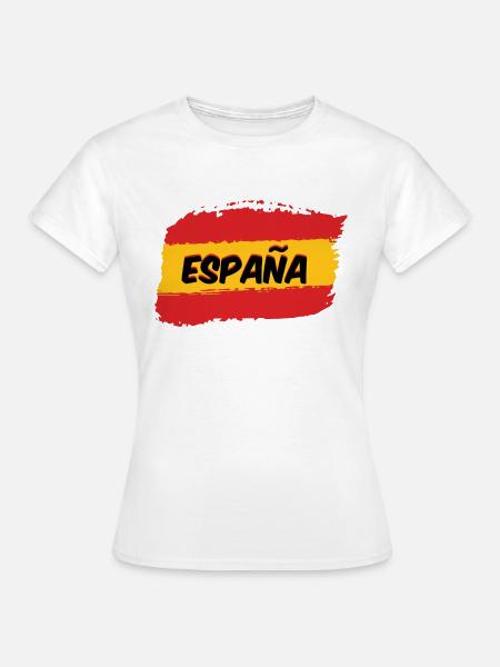 Spanische Flagge - Frauen T-Shirt - Weiß