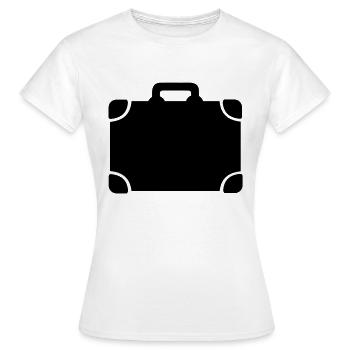 Koffer - Frauen T-Shirt - Weiß - Vorne - AI Model Female 172 dark (172cm)
