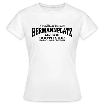 Hermann Platz Berlin Neukölln - T-shirt Femme - blanc - Devant - AI Model Female 172 dark (172cm)