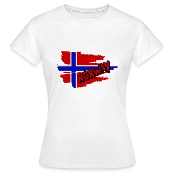 Norwegen - Frauen T-Shirt - Weiß - Vorne - AI Model Female 172 dark (172cm)