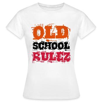 OLD SCHOOL RULES / OLD SCHOOL RULES - Frauen T-Shirt - Weiß - Vorne - AI Model Female 172 dark (172cm)