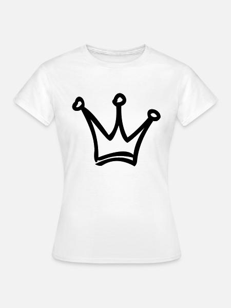 krone - Frauen T-Shirt - Weiß