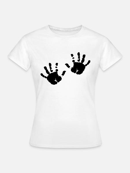 kinderhande - Frauen T-Shirt - Weiß
