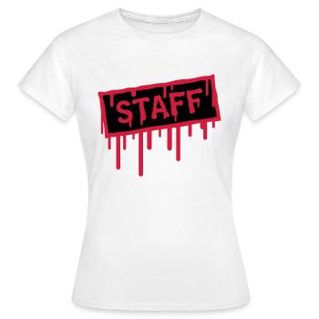Staff Stamp - T-shirt Femme - blanc - Devant - AI Model Female 172 dark (172cm)