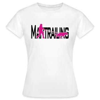Mantrailing pink / black - Women's T-Shirt - white - Front - AI Model Female 172 dark (172cm)