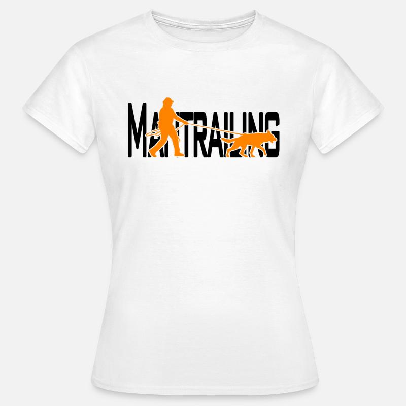 Mantrailing orange / black - Women's T-Shirt - white