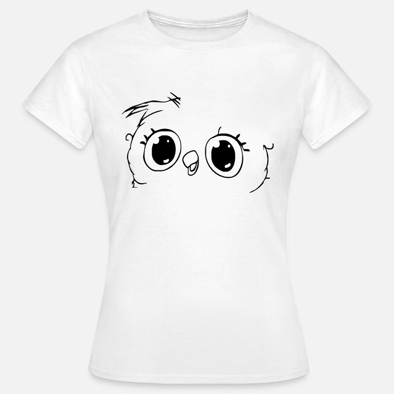 Eule - Frauen T-Shirt - Weiß