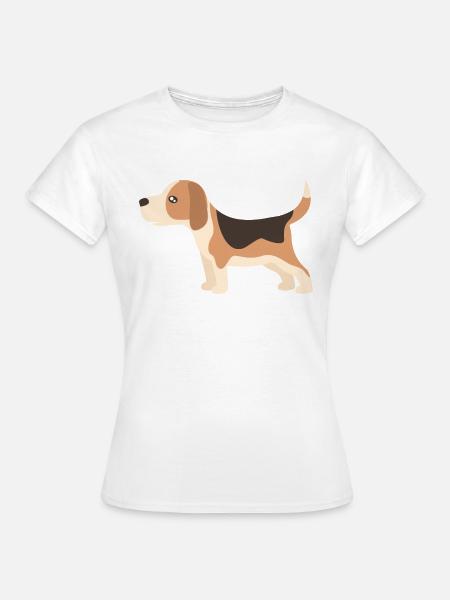 beagle - Frauen T-Shirt - Weiß