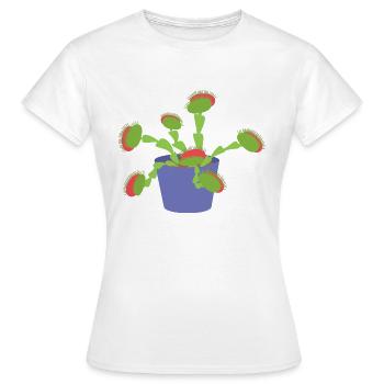 Plante carnivore - T-shirt Femme - blanc - Devant - AI Model Female 172 dark (172cm)