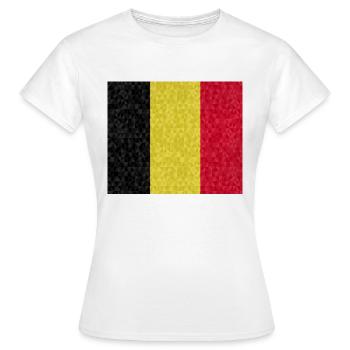 Belgium - Women's T-Shirt - white - Front - AI Model Female 172 dark (172cm)