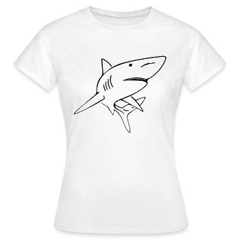 Hai - Vector Design - T-shirt Femme - blanc - Devant - AI Model Female 172 dark (172cm)