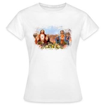Holly Mary Maria Madonna Mariana Vierge Marie - T-shirt Femme - blanc - Devant - AI Model Female 172 dark (172cm)