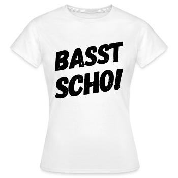 passt schon bayrisch - Frauen T-Shirt - Weiß - Vorne - AI Model Female 172 dark (172cm)