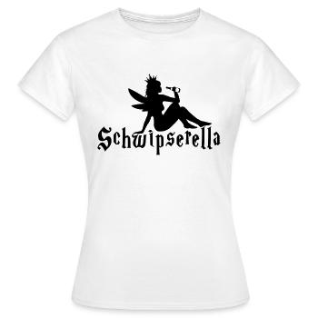 Schwipserella - Frauen T-Shirt - Weiß - Vorne - AI Model Female 172 dark (172cm)