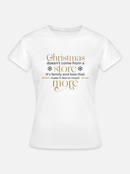 Noël en famille - T-shirt Femme - blanc