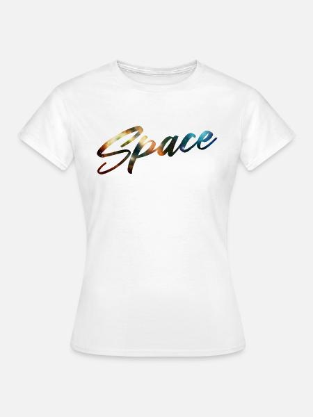 SPACE SPACE 2D - Frauen T-Shirt - Weiß