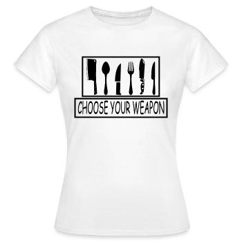 Cuisine cuisine cuisine cuisine Food Kitchen - T-shirt Femme - blanc - Devant - AI Model Female 172 dark (172cm)