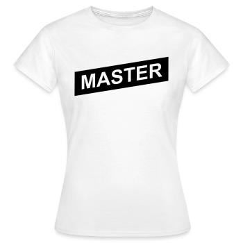 master black up - Women's T-Shirt - white - Front - AI Model Female 172 dark (172cm)