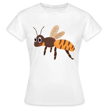 Abeille Bourdon - T-shirt Femme - blanc - Devant - AI Model Female 172 dark (172cm)