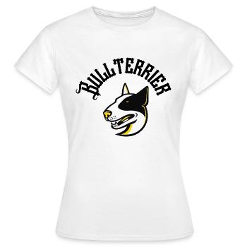 Bullterrier - Frauen T-Shirt - Weiß - Vorne - AI Model Female 172 dark (172cm)