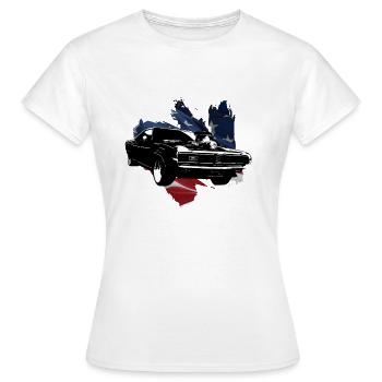 Muscle Car américaine - T-shirt Femme - blanc - Devant - AI Model Female 172 dark (172cm)