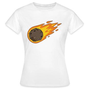 Asteroid Komet - Frauen T-Shirt - Weiß - Vorne - AI Model Female 172 dark (172cm)