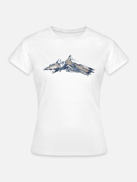 Berg Watzmann Geschenk Geschenkidee - Frauen T-Shirt - Weiß
