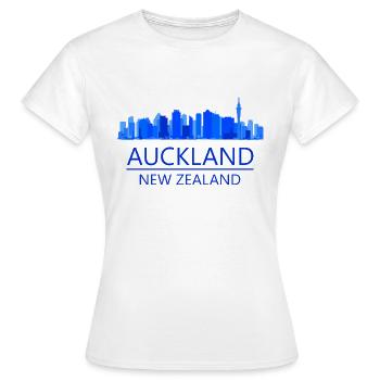 auckland nouvelle-zélande - T-shirt Femme - blanc - Devant - AI Model Female 172 dark (172cm)
