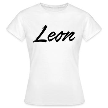 Leon - Frauen T-Shirt - Weiß - Vorne - AI Model Female 172 dark (172cm)