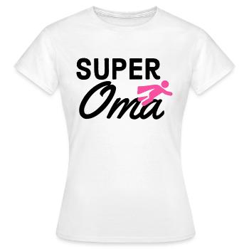 Texte de super grand-mère avec dépliant de figurine idée cadeau - T-shirt Femme - blanc - Devant - AI Model Female 172 dark (172cm)