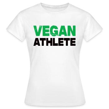 Vegan Athlete - Frauen T-Shirt - Weiß - Vorne - AI Model Female 172 dark (172cm)