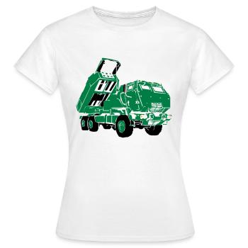 M142 HIMARS - T-shirt Femme - blanc - Devant - AI Model Female 172 dark (172cm)