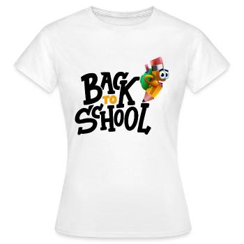 Back To School / Rentrée des Classes - T-shirt Femme - blanc - Devant - AI Model Female 172 dark (172cm)