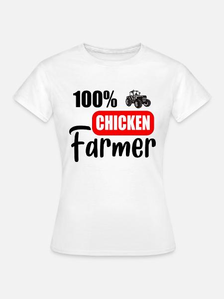 Hühnerzüchter - Frauen T-Shirt - Weiß