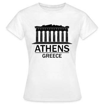 Athènes Grèce - T-shirt Femme - blanc - Devant - AI Model Female 172 dark (172cm)